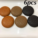 送料無料 6個 レザーカボション 