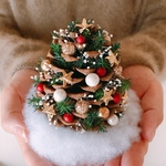 松ぼっくりの星降るクリスマスツリー★Mサイズ