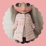 カラーツイードコート♡pink
