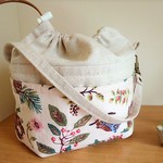 【ご注文品】保温保冷お弁当巾着＆リバティ布シールセット