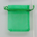 巾着袋　メッシュ小物入れ　7*9cm【緑】20枚で300円