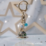 【宇宙】可愛いUFOのキーホルダー黒（UFO key chain)NO,1