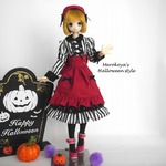 【ﾋﾟｭｱﾆｰﾓM】しましまメイドのワンピセット