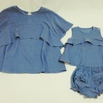 cocoa様オーダー分*親子おそろコーデ「フリルブルマポケットぱんつset2nd  kids＆mama」80cm＆38号  