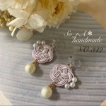 【着物♡成人式♡結婚式にも】no.342 水引 ♡ イヤリング or ピアス