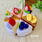 フェルトままごと𓍯ケーキセットB