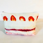 マチ付きケーキ柄ポーチ[B]