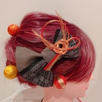 324☆畳のへりリボン⭐畳縁☆たたみのへり⭐お祭り髪飾り⭐卒業式⭐花火⭐入学式⭐ヘッドドレス⭐水引髪飾り☆成人式☆ウエディング