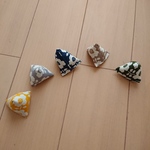 【再販】猫おもちゃ テトラ　まきびし　北欧フラワー