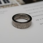 Size=6号 スイス２０サンチーム白銅貨コインリング [84]．