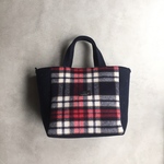 【Sale‼ 11/4まで】たっぷりマチのおでかけトート( tartan x navy)