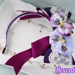Sugared Violet カチューシャ　パープルカラー