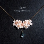 桜(さくら)のcrystalネックレス【受注製作】