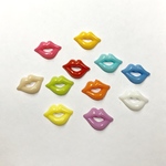 【70個】くちびるのカボション カラーアソート  カボション    アクリルカボション