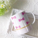 リボン×ストライプのマグカップ♡
