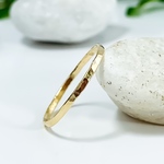 【1.0㎜】14kgf　Yellow gold filled ミラーカットリング／14kgf ／ピンキーリング 華奢　シンプルリング　ペアリング　重ね付け　リング＊指輪