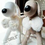 【チョーカー】犬Girls　ビッグサイズのクリスマスリボン『ミルキーファー』　お誕生日　お正月　年賀状撮影　ギフトにも最適！　首輪　コリエ