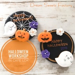 【ご注文は10/15迄・限定20】【アイシングクッキー】ココアクッキー♡大きなハロウィンアイシングクッキープレート