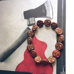 Jack-o'-Lantern【6コセット】JIRI＊IVANA pumpkin🎃　14㎜ picasso red/bronze