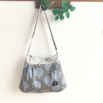 ラフショルダーバッグ＊フラワーツリー＊グレー ポシェット