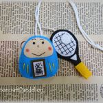 【ha様オーダー品】想いを伝える♪だるまさんお守りテニスチャーム付き【完成品】