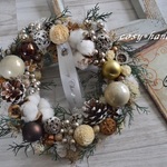 【送料無料】ミラーボールのXmas＊wreath