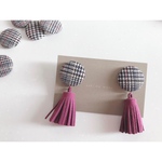 glencheck × purple fringe