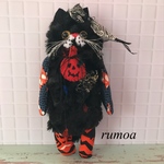 145 ハロウィン黒猫chanぬいぐるみ