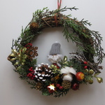 ひょっこりサンタ☆クリスマスリース