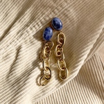 sodalite  goldchain