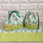 Tree＊green☆3点セット☆お弁当巾着＊小巾着＊ランチョンマット