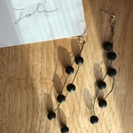 ワイヤーボール  ロングピアス