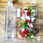 ハーバリウム制作キット（オイルなし）　クリスマス　キラキラ　大人の自由研究　プリザーブドフラワー　ドライフラワー　花材の種類豊富　四角柱瓶付　200ml　花材詰合せ　キット　ボリューム感大　