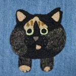 tomof011様専用ページ【突っ込んでしまった飼い猫ちゃんデニム生地のランチバッグ】