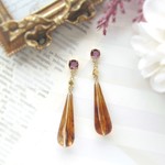 *3145*。。秋色のしずく。。イヤリング／ピアス