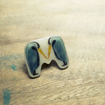 Birds Alphabet ブローチ【M】アオサギ
