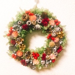 木ノ実たっぷりクリスマスリース