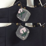 ミナペルホネンのさいころキーホルダー(グレー系)