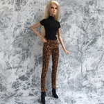 スリムパンツ 豹柄【バービー Barbie（トール）ファッションロイヤリティ FR】