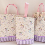 namimoeさまオーダー専用ページです。　ユニコーン の レッスンバッグ 体操着入れ 上履き袋 ３点セット　女の子