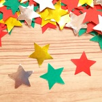 スターシャワー コンフェッティ 300枚《クリスマスカラー ミックス》