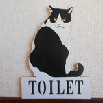 トイレ　猫　ＴＯＩＬＥＴ　ＣＡＴ　ねこ　かわいい　ドア　プレゼント　Ａ