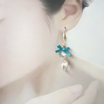ガラスの靴ピアス（イヤリング）【金属アレルギー対応】
