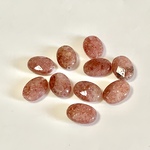 [2粒　1セット] 天然石　モスコバイト　オーバルカット　14.2×10.1mm