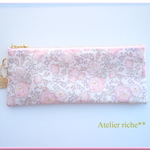 ★LIBERTY　Felicite　フェリシテ　J17D　ベビーピンク　ビニコのぺたんこペンケース