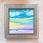 『朝焼けの空』 アクリル絵画　原画