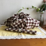 お弁当生活♪あずま袋＆お箸入れ♪秋色ギンガム
