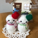 羊毛雪だるまさん