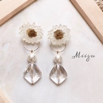 No.10❤︎2way Crystal flower pierce／earring