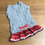 アラン風ニットワンピース